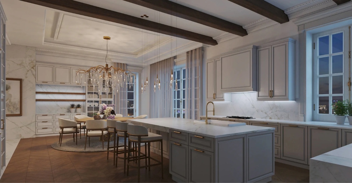 Mẫu nhà bếp đẹp đơn giản