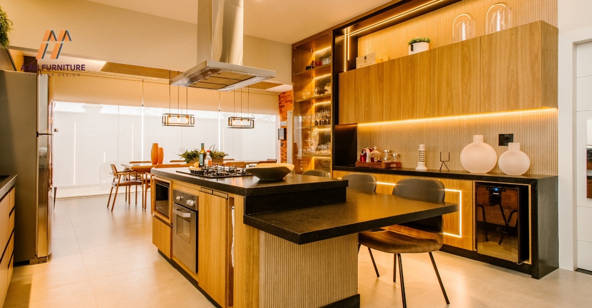 Mẫu nhà bếp đẹp đơn giản