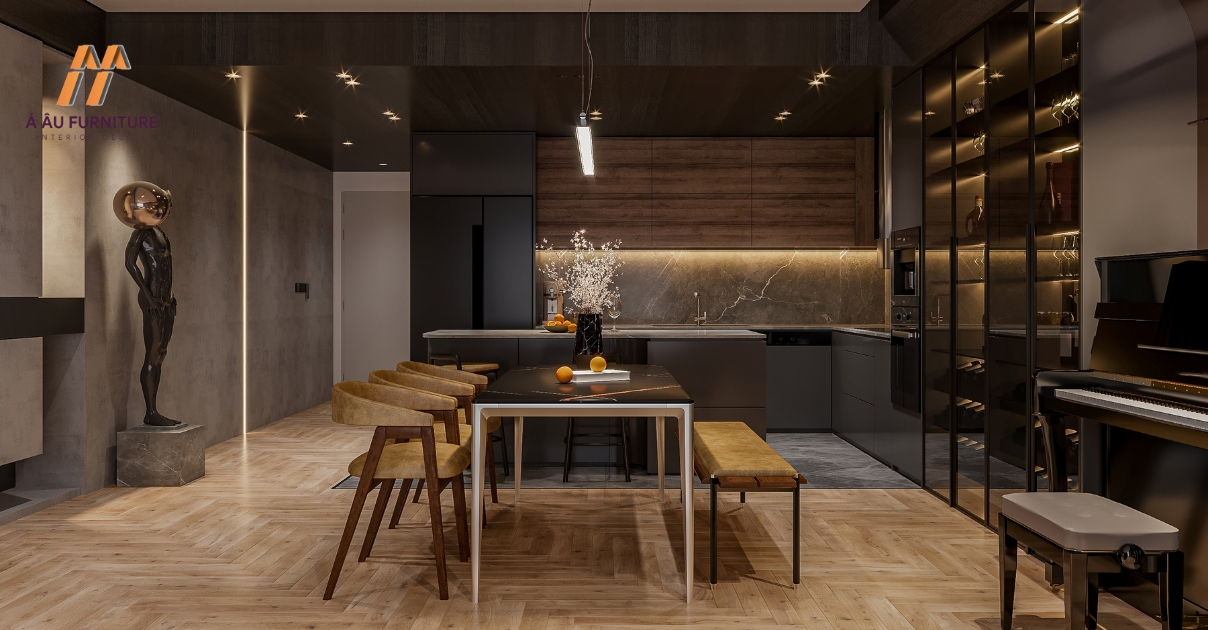 phòng bếp đẹp sang trọng