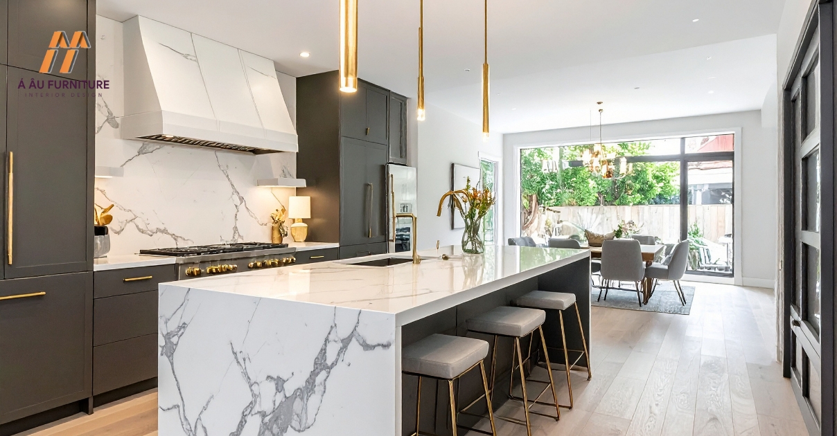 phòng bếp đẹp sang trọng