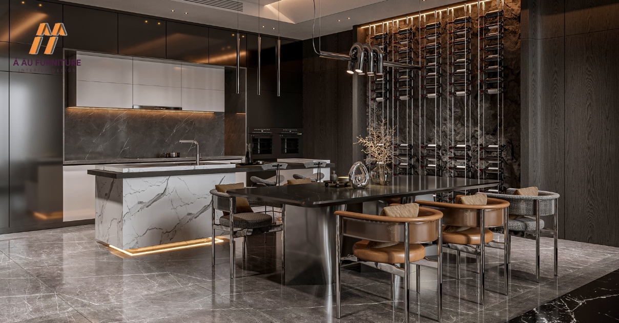 phòng bếp đẹp sang trọng