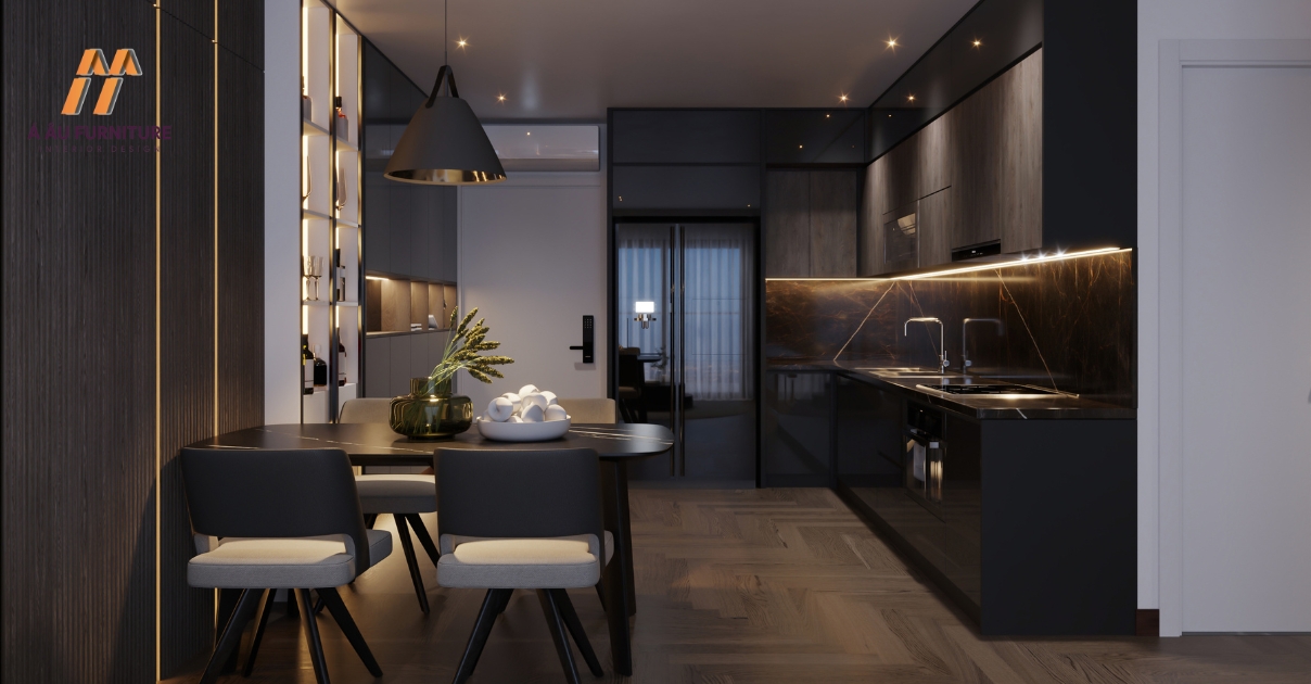 phòng bếp đẹp sang trọng