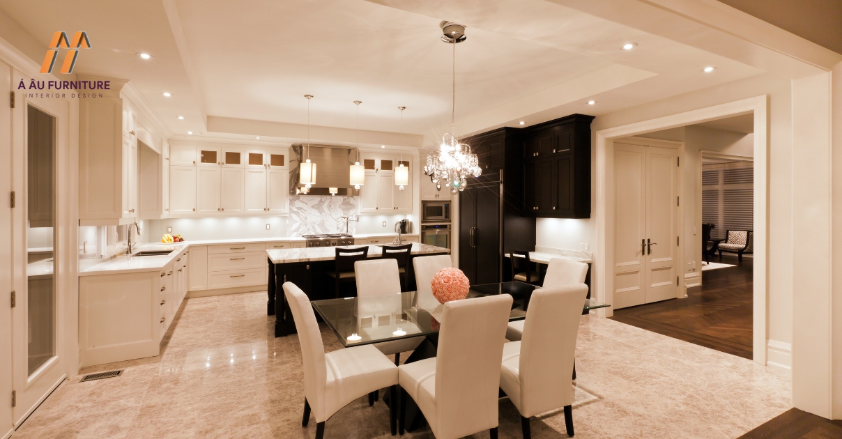 phòng bếp đẹp sang trọng