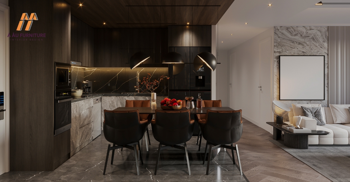 phòng bếp đẹp sang trọng