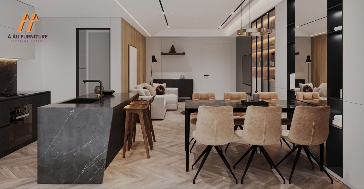 phòng bếp đẹp sang trọng