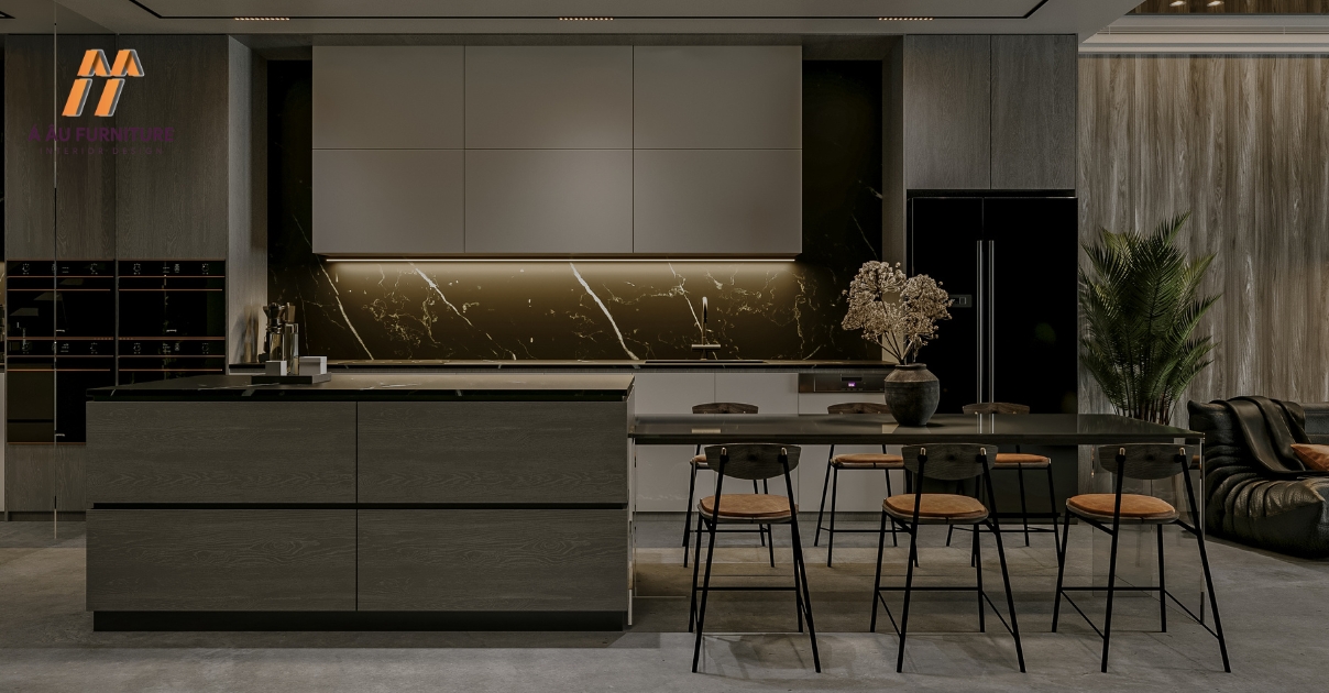 phòng bếp đẹp sang trọng