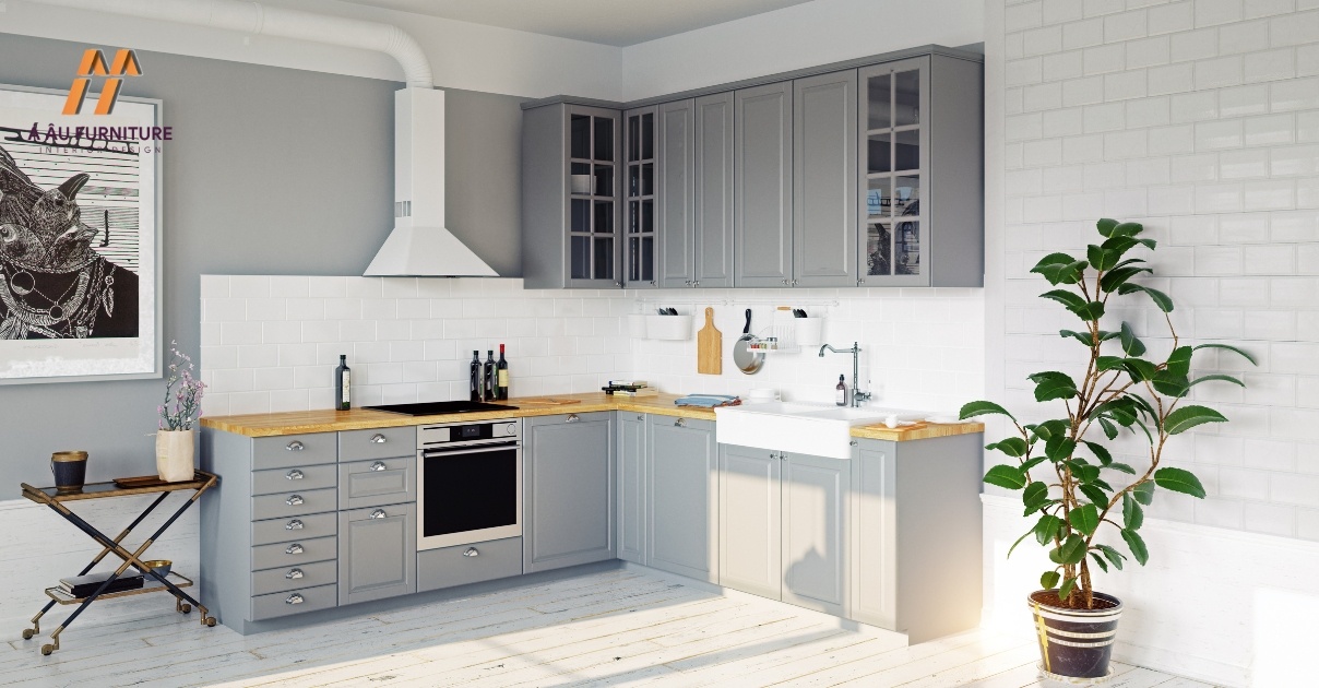 thiết kế bếp chung cư