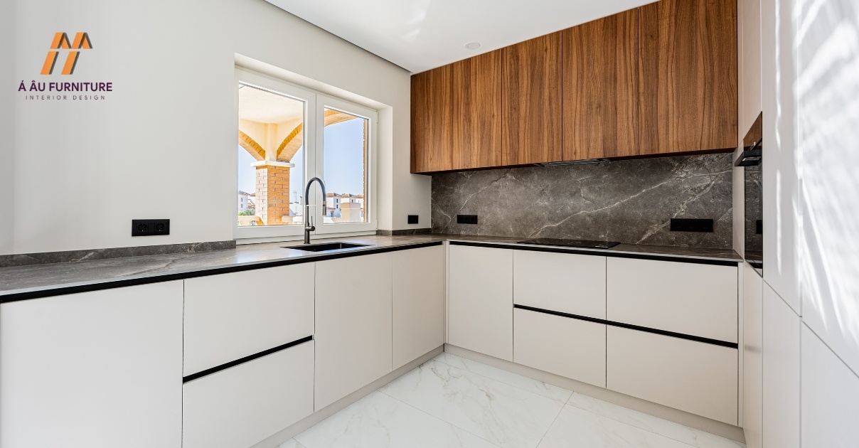 thiết kế bếp chung cư