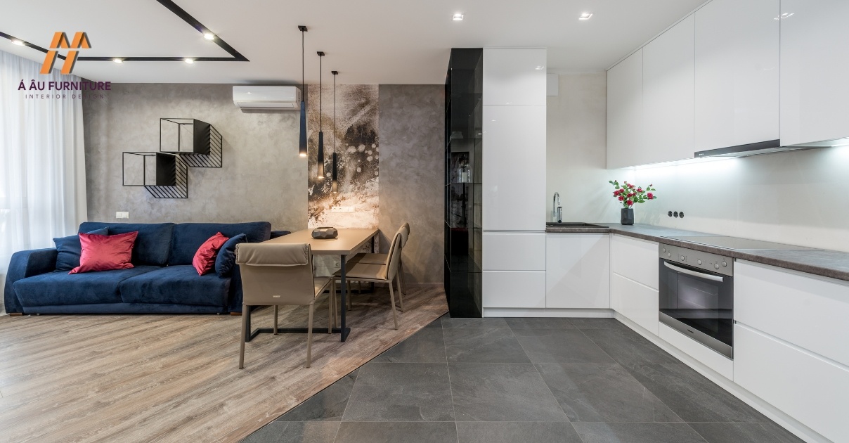 thiết kế bếp chung cư