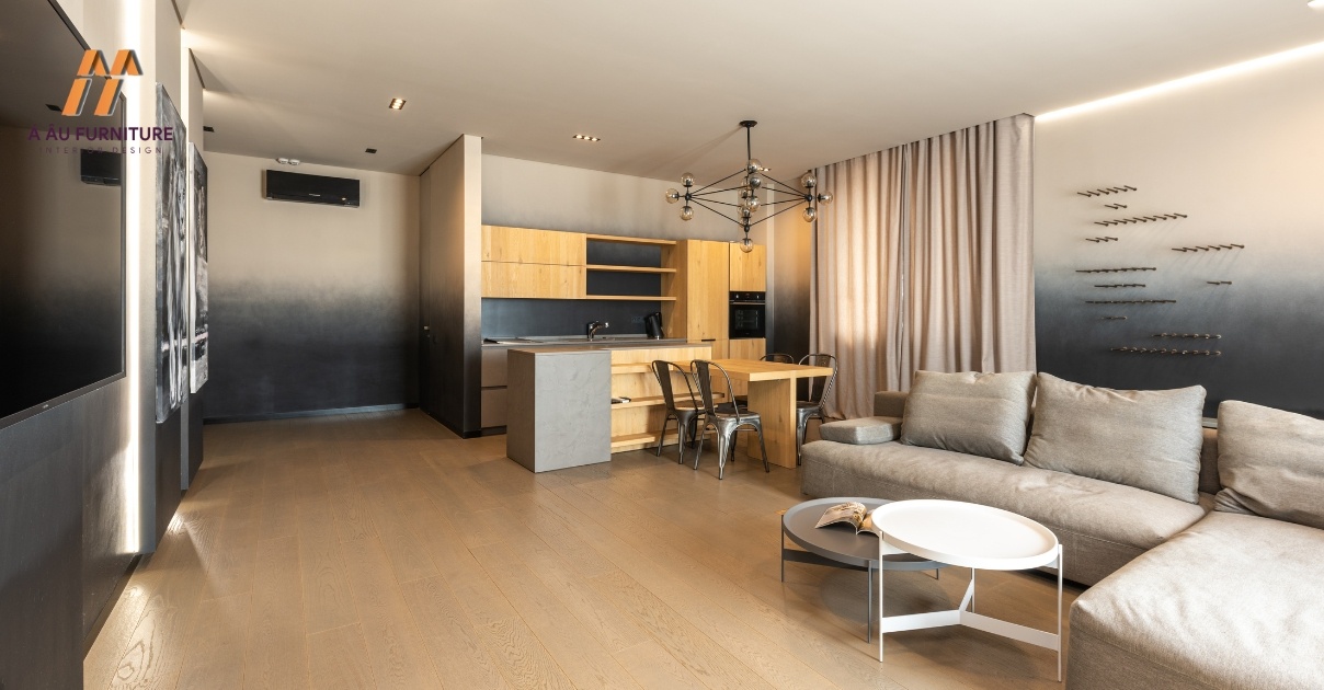 thiết kế bếp chung cư