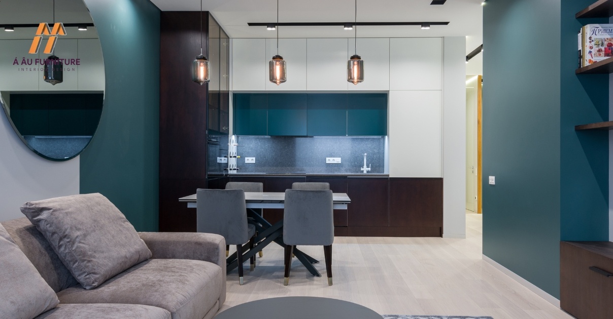 thiết kế bếp chung cư