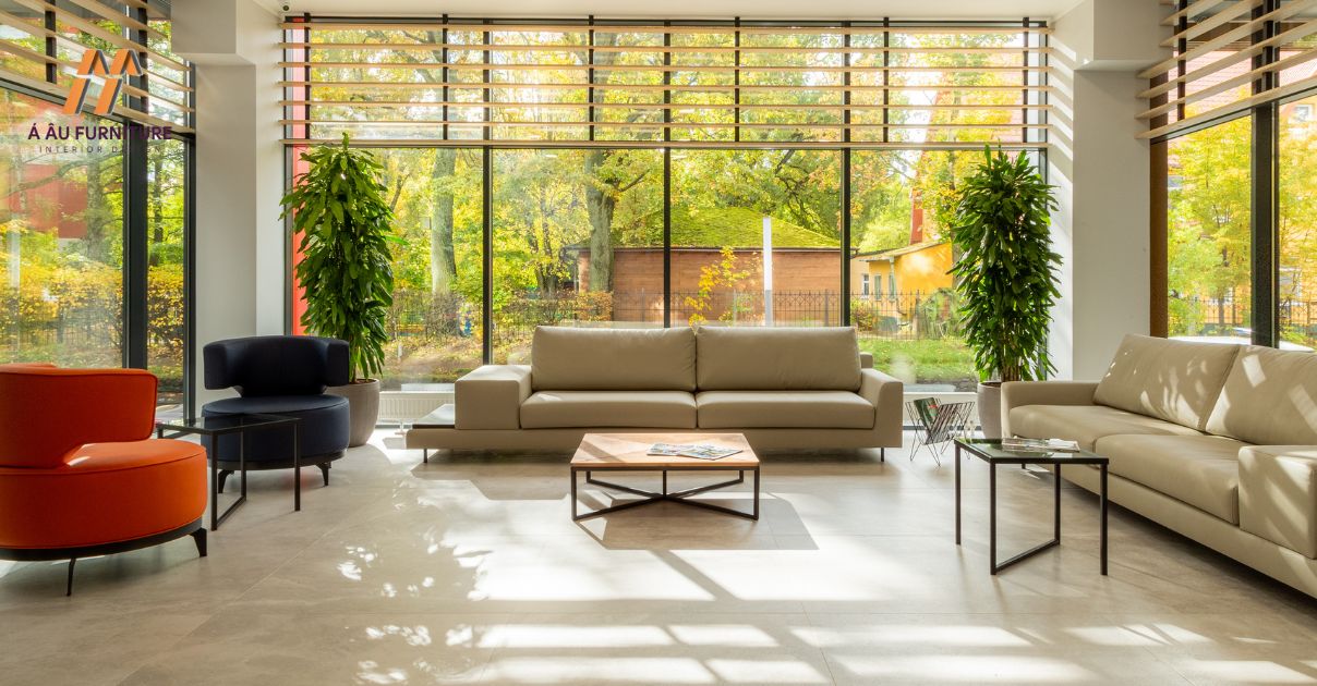 Phòng khách biệt thự hiện đại