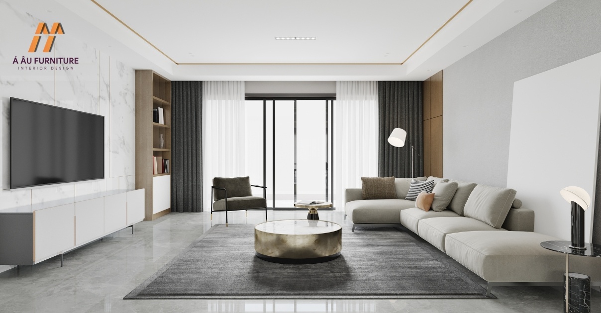 phòng khách nhà phố