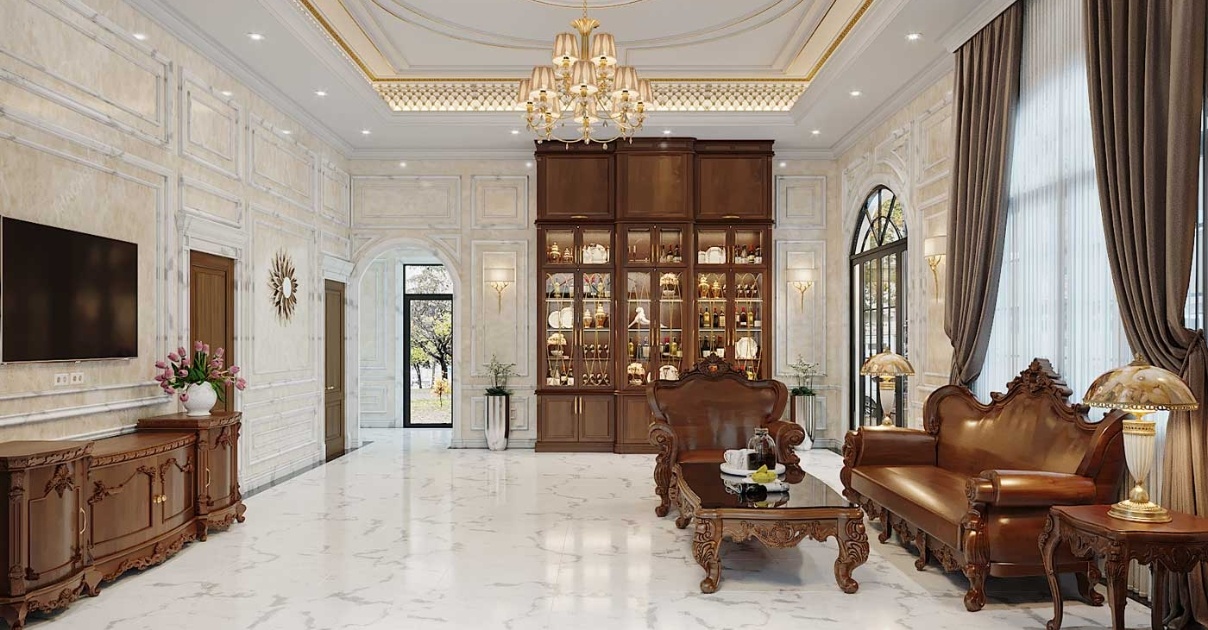 phòng khách nhà phố