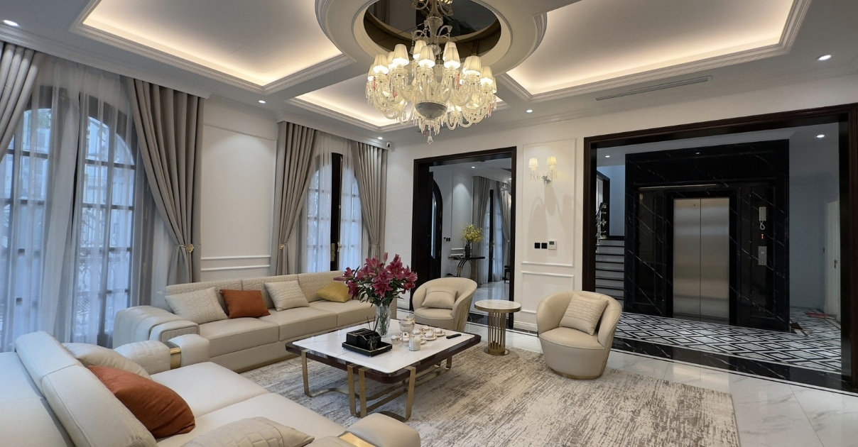 phòng khách nhà phố