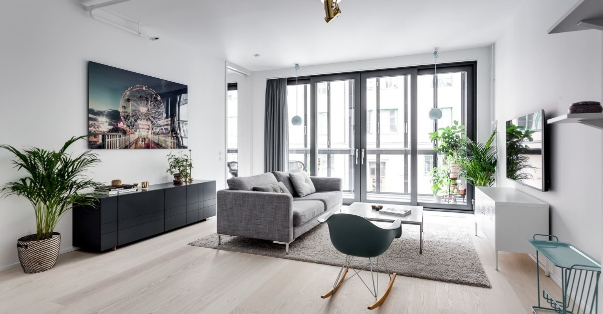 phòng khách nhà phố