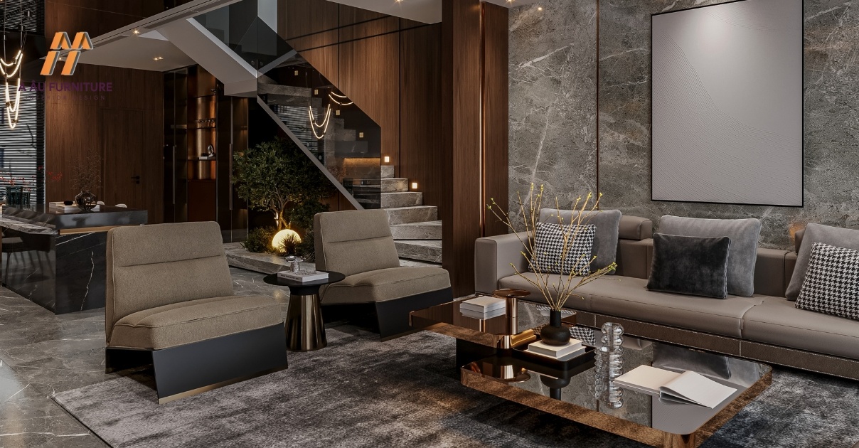 phòng khách nhà phố