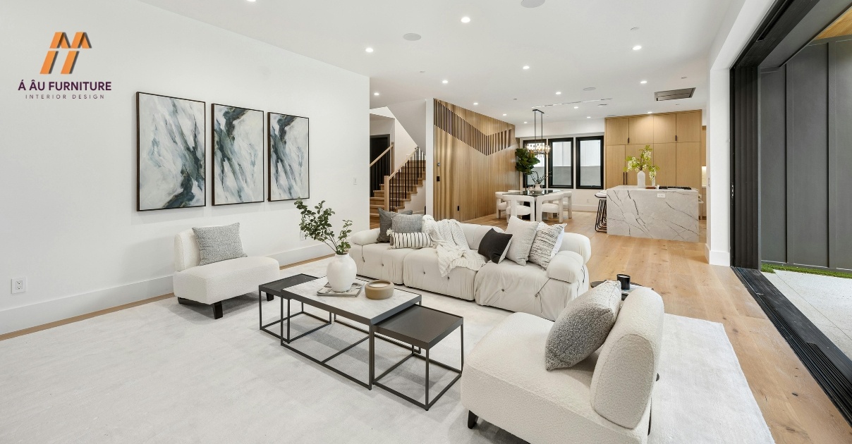 phòng khách nhà phố