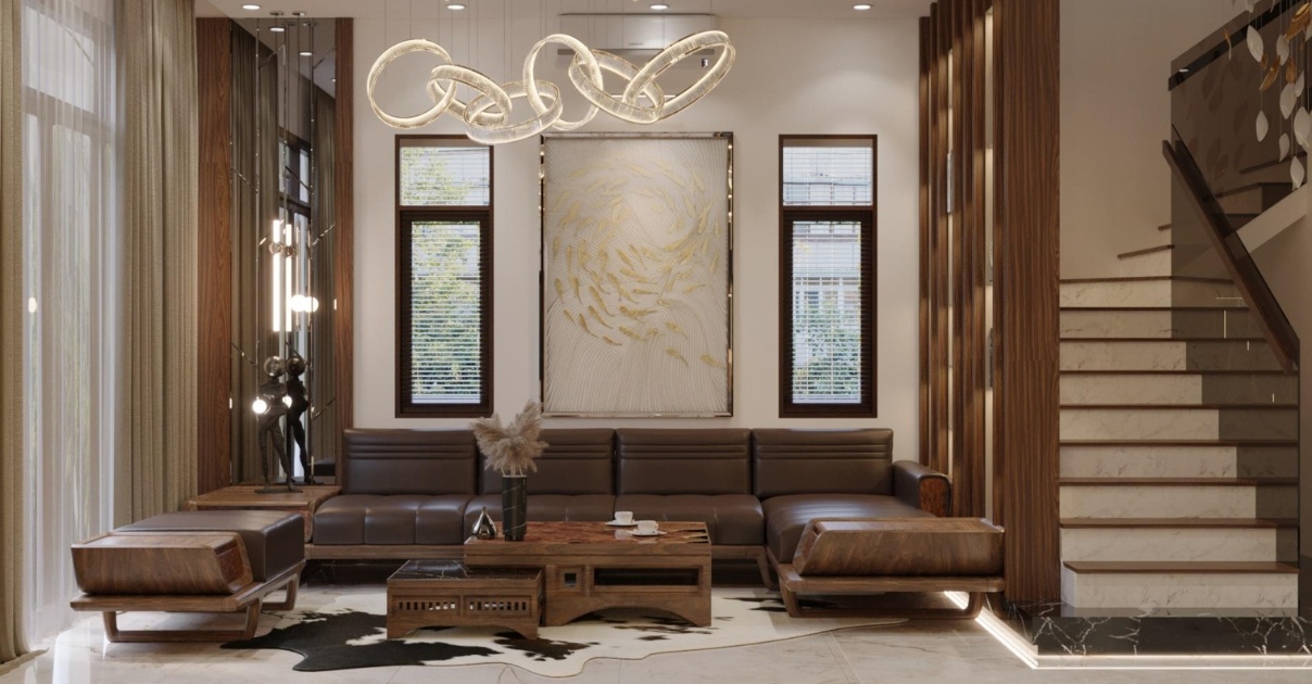 phòng khách nhà phố