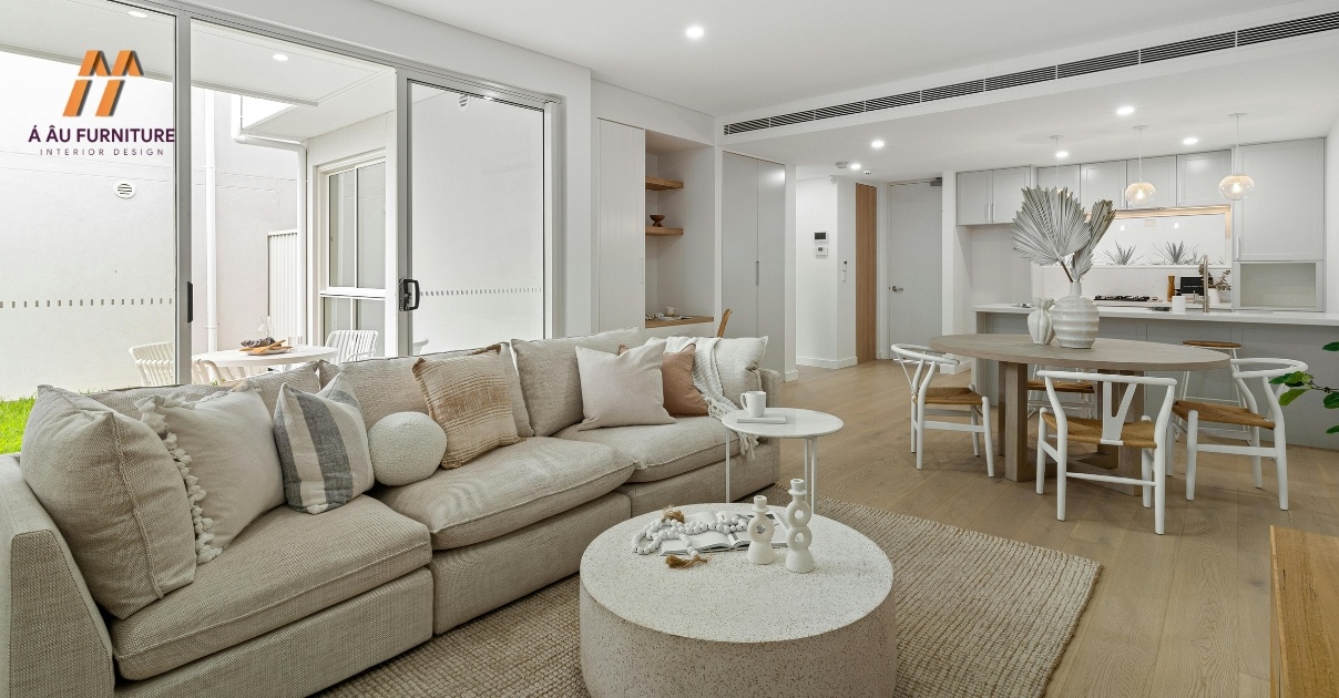 phòng khách nhà phố