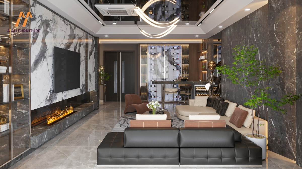 thiết kế nội thất phòng khách