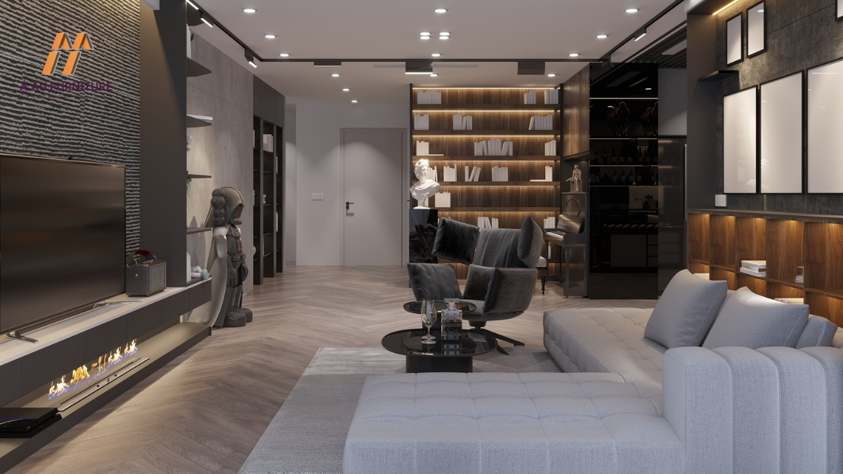 thiết kế nội thất phòng khách