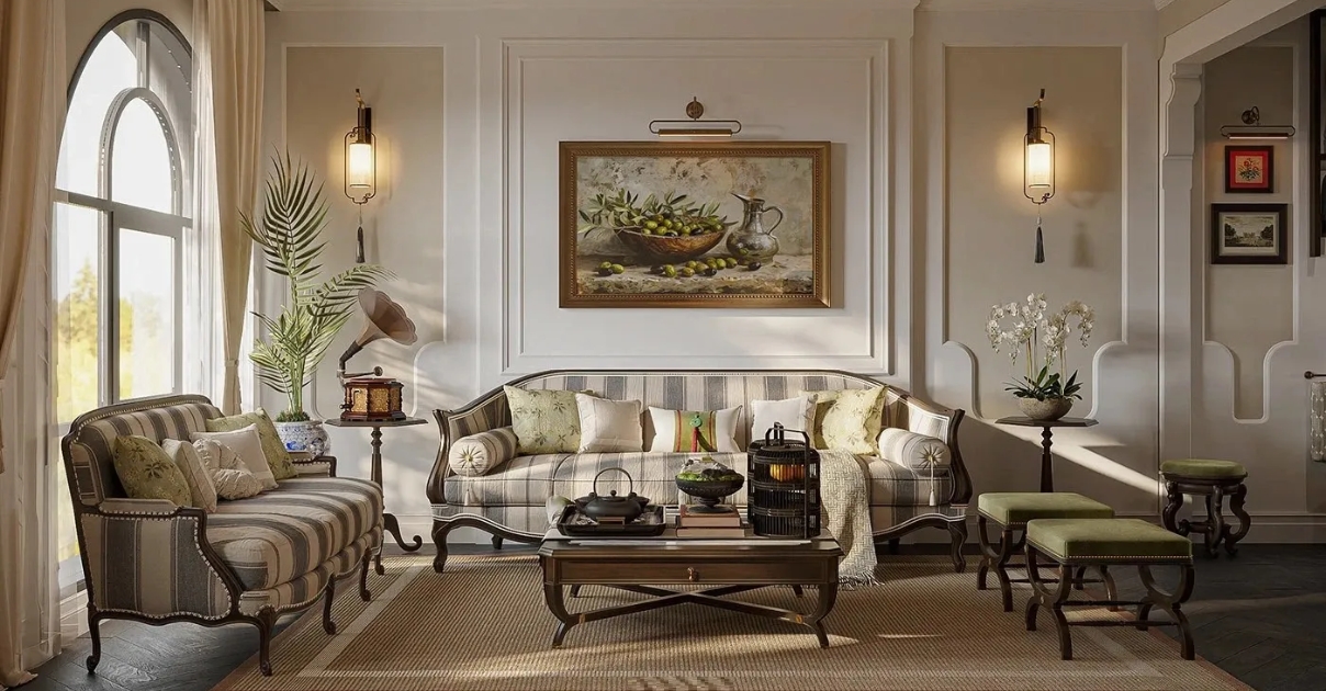 phòng khách nhà ống