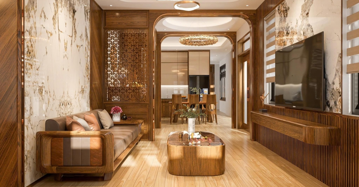 phòng khách nhà ống