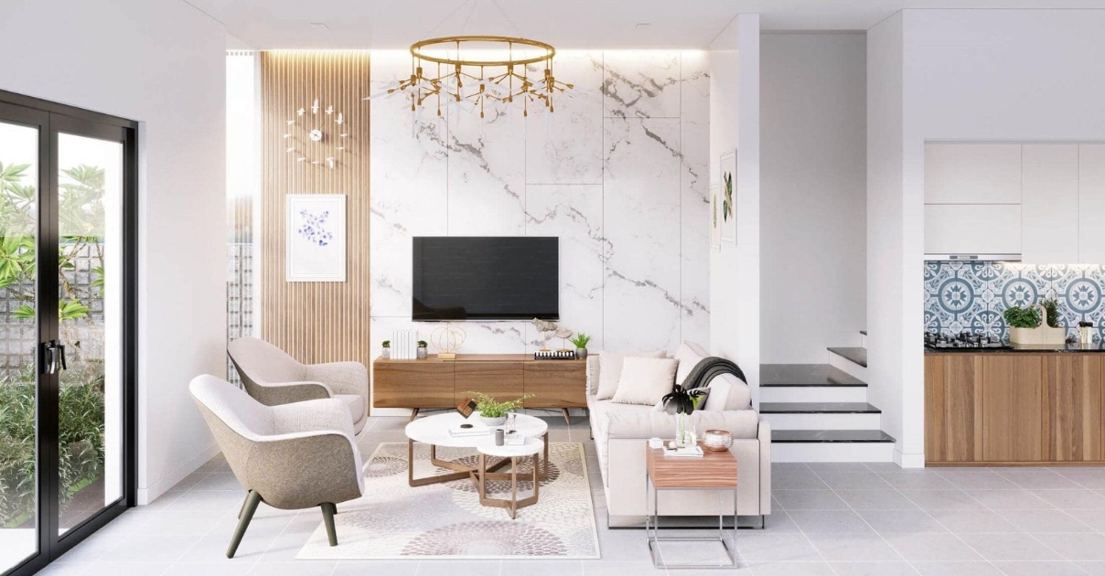 phòng khách nhà ống