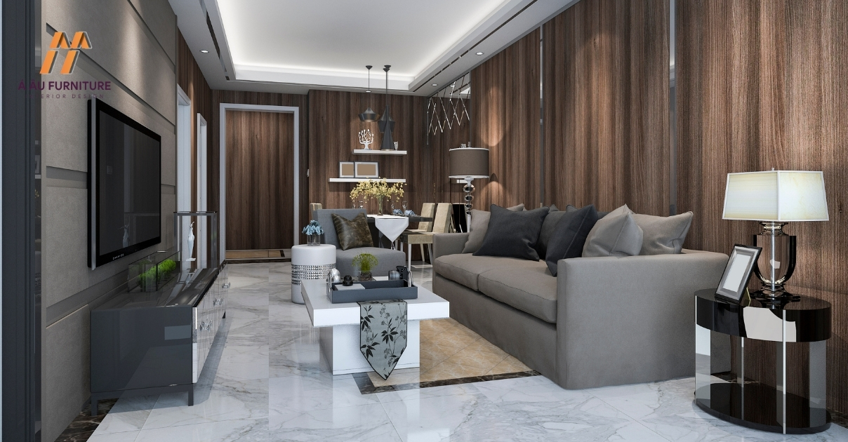 phòng khách nhà ống