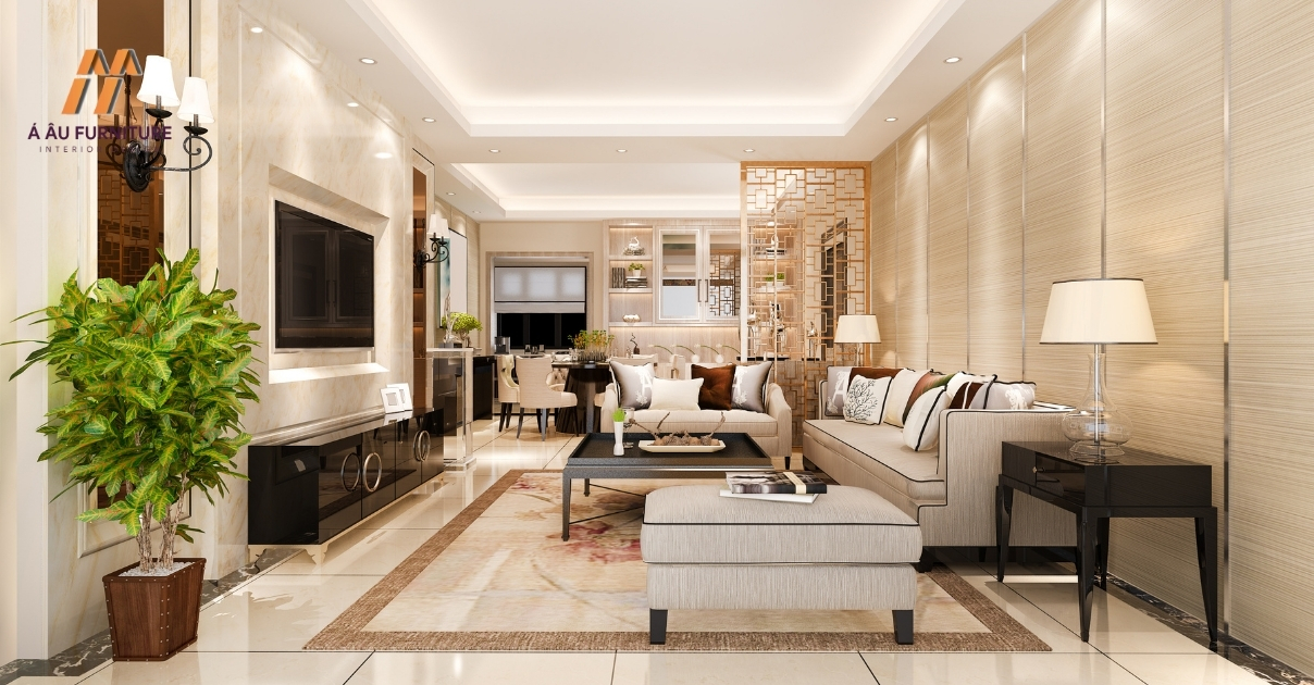 phòng khách nhà ống