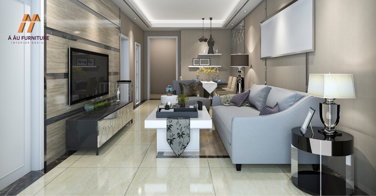 phòng khách nhà ống