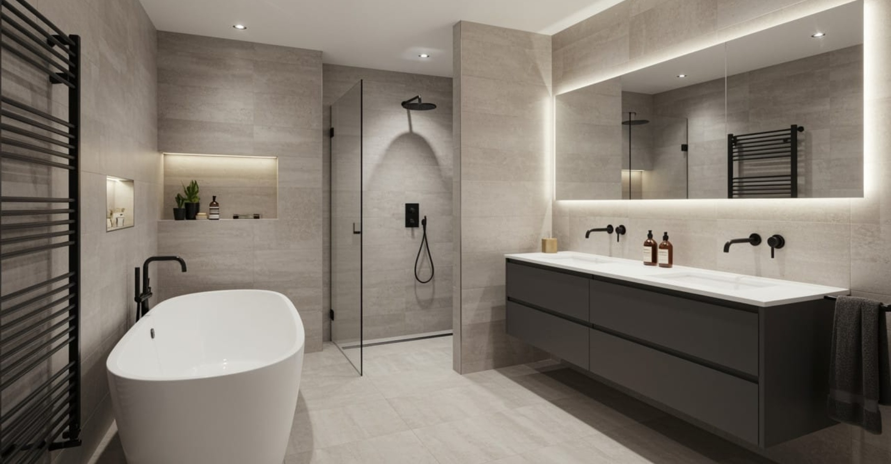 thiết kế phòng tắm hiện đại