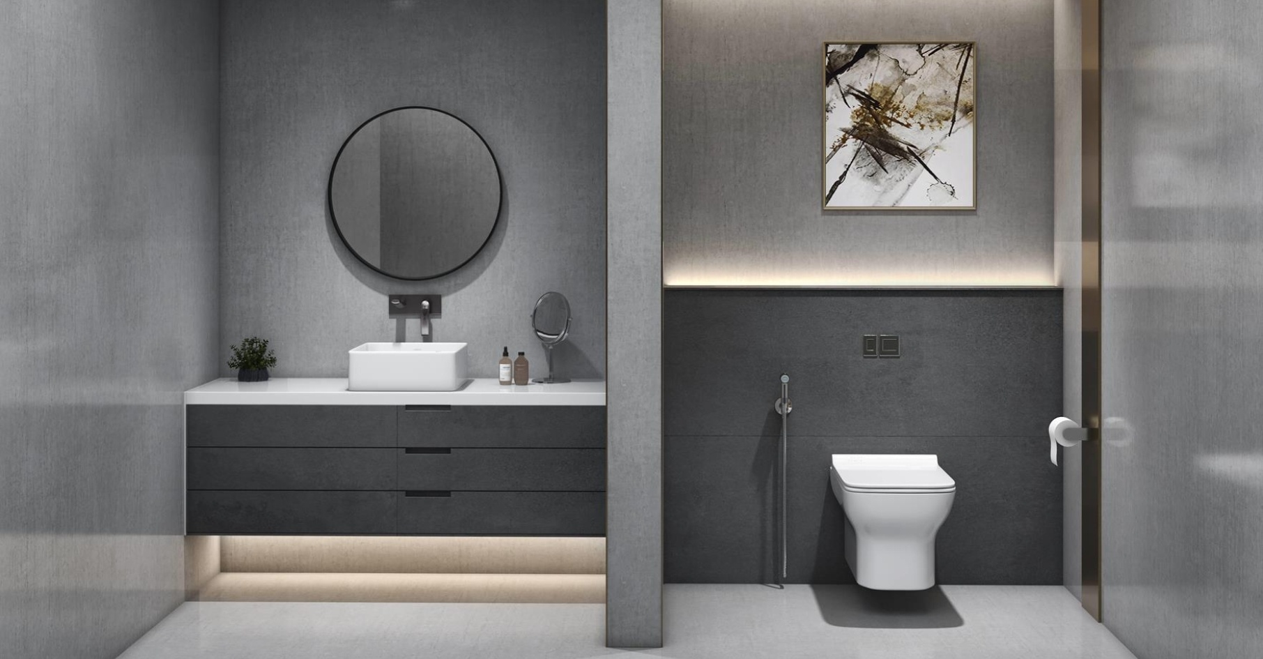 thiết kế phòng tắm hiện đại