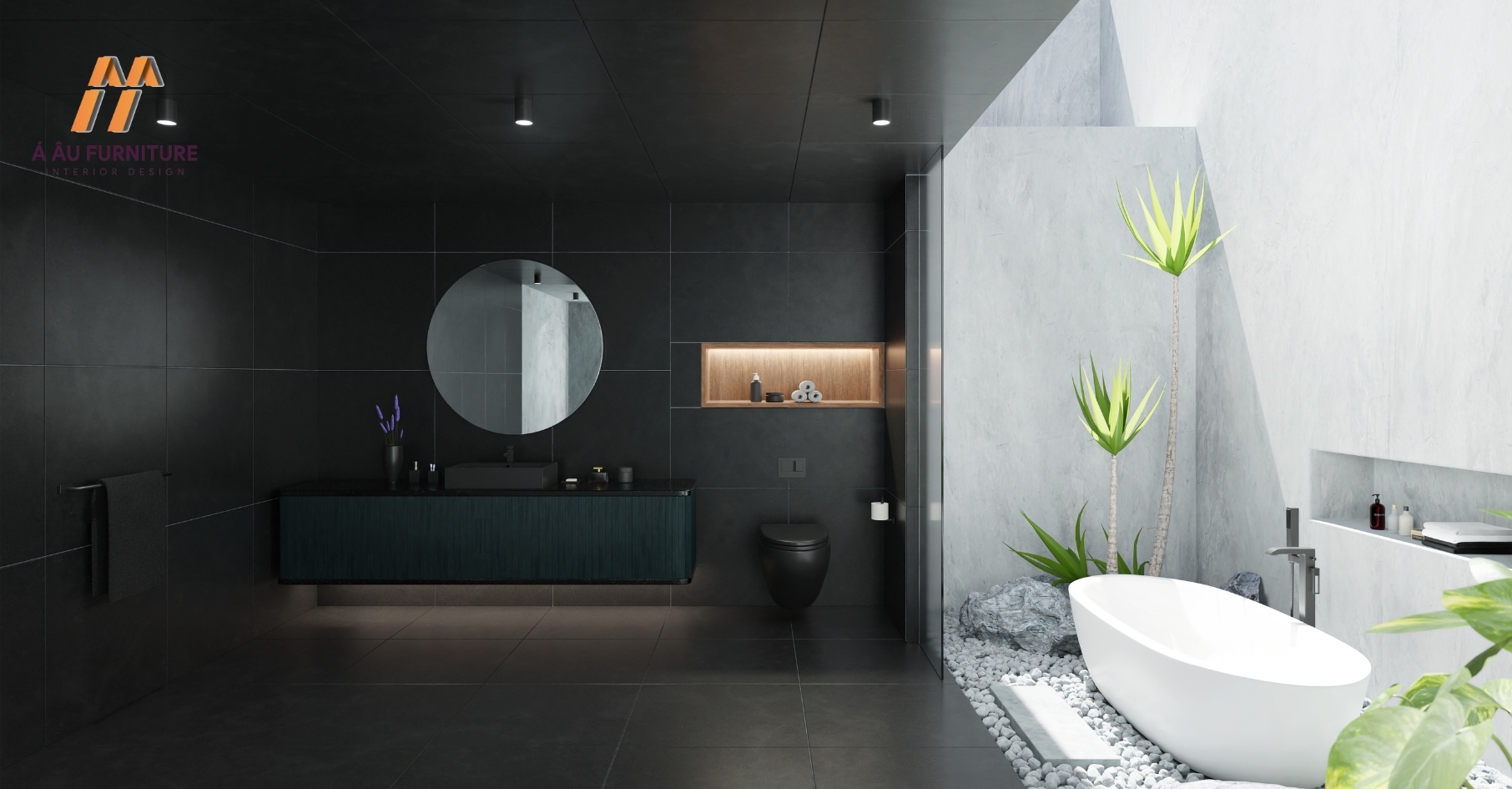 thiết kế phòng tắm hiện đại