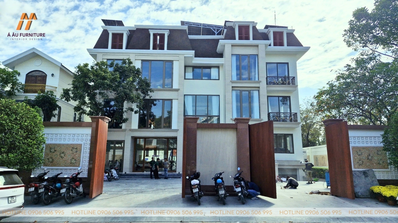 Dự án thi công biệt thự song lập tại Khu biệt thự Phú Hữu