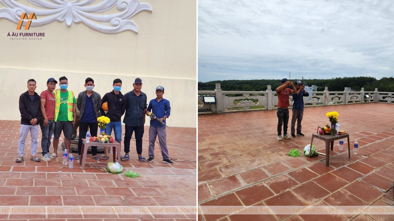 Dự án chống thấm, lát nền chùa Phật Quốc Vạn Thành