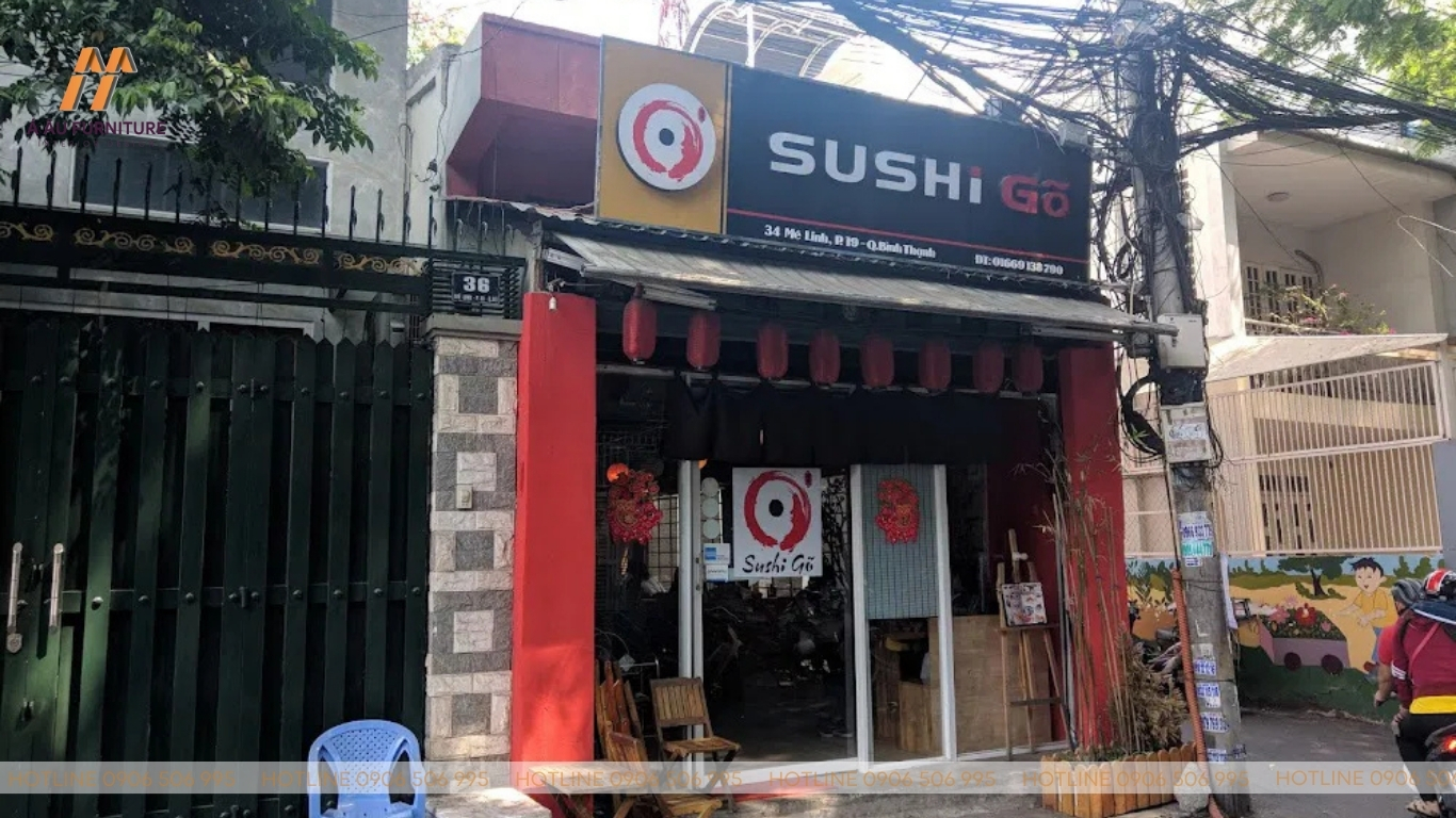 Dự án sửa chữa – cải tạo quán Sushi Gõ