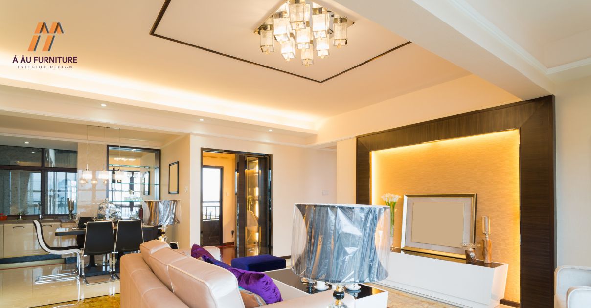 trần thạch cao giật cấp