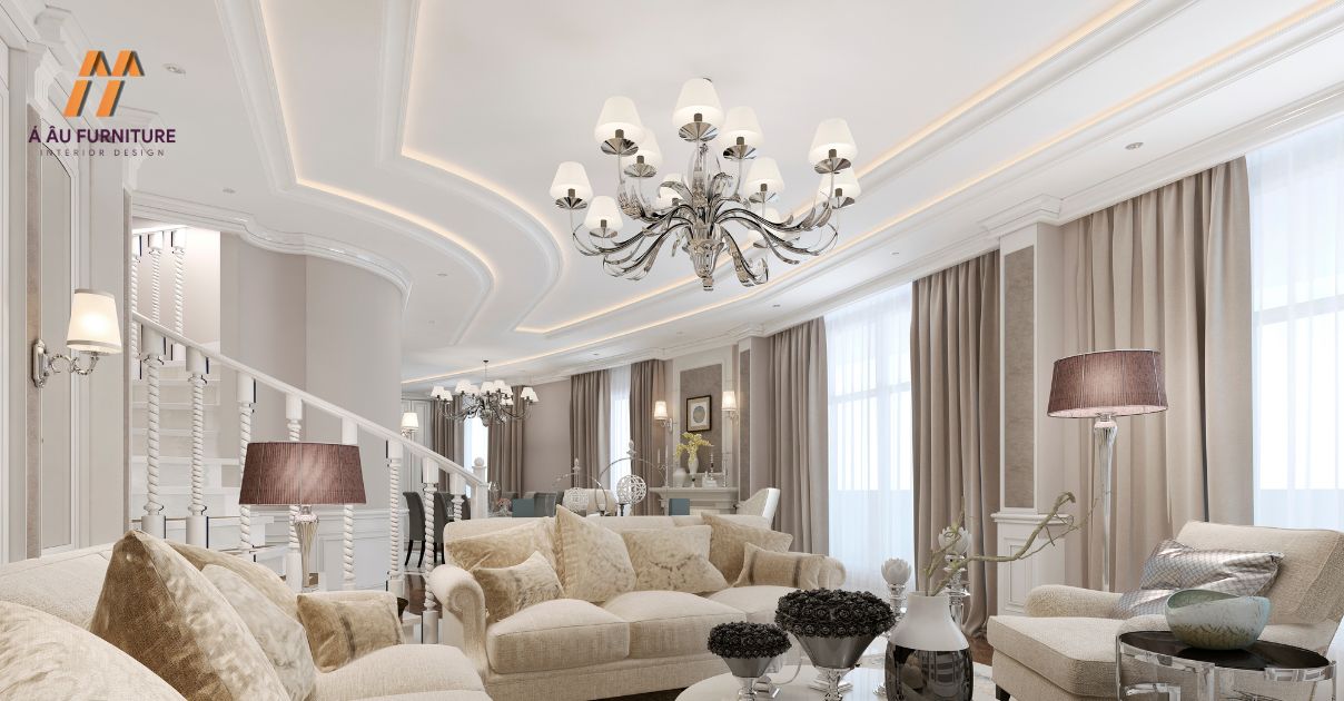 trần thạch cao giật cấp