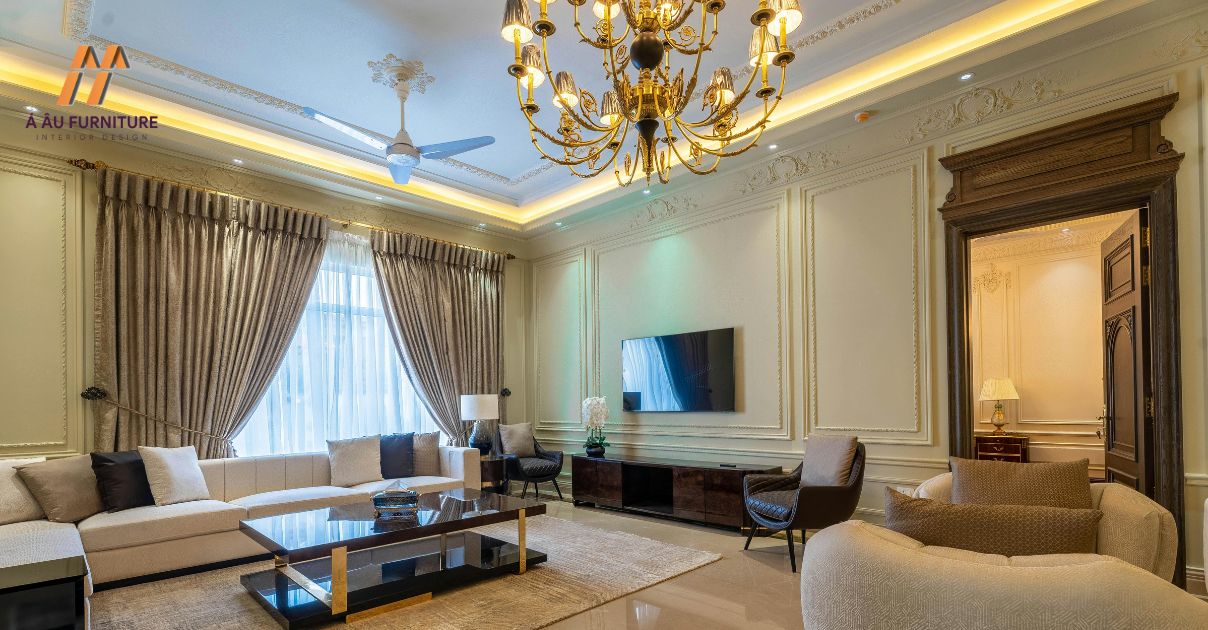 trần thạch cao giật cấp